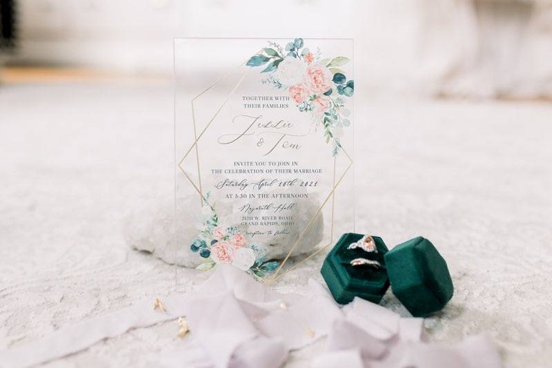 Acrylic Wedding Invites