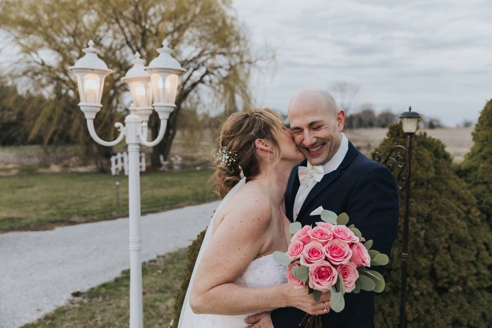 A sweet kiss