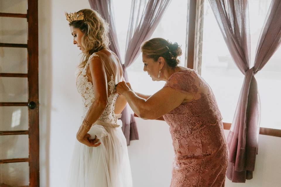 Bride Getting Ready