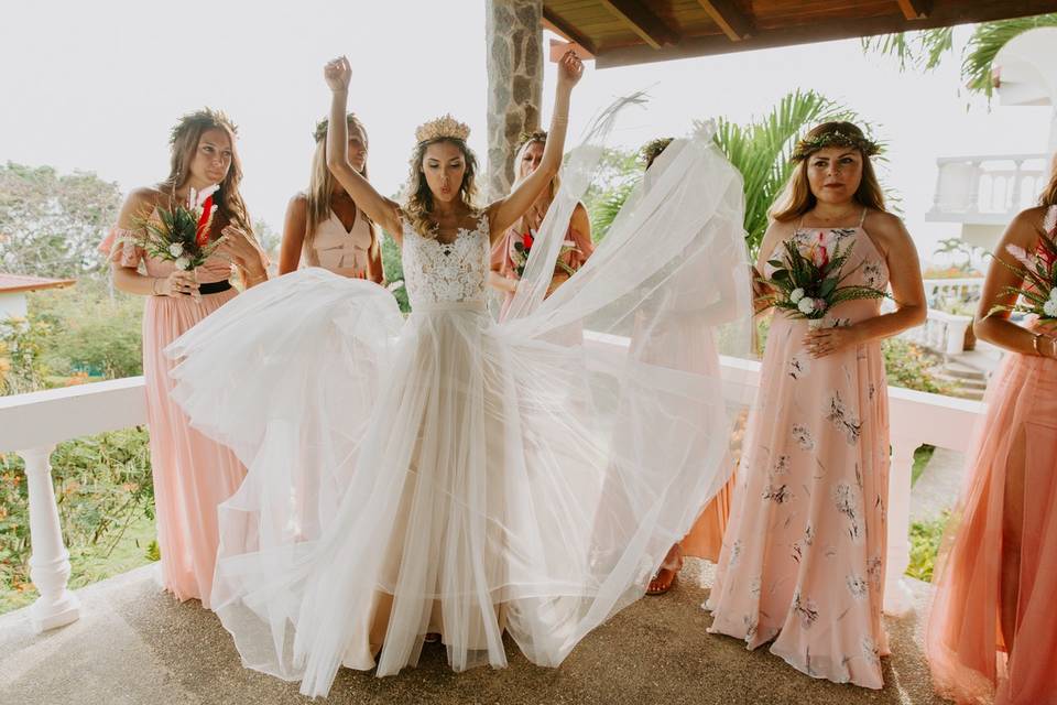 Bride + Bridesmaids