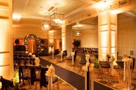 Omni William Pen Hotel's recently renovated level. Gorgeous wedding ceremony.