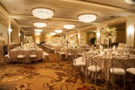 Elegant Omni William Penn Hotel ballroom wedding
