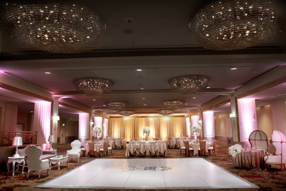 Spacious reception area