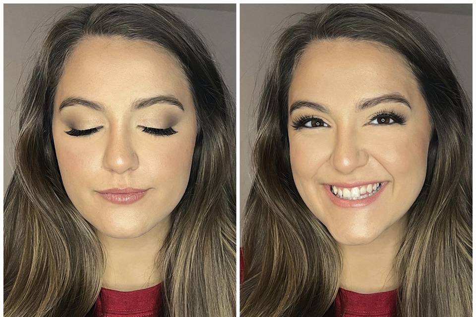 Natural wedding makeup