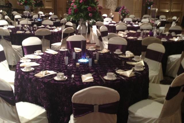 Wedding reception area