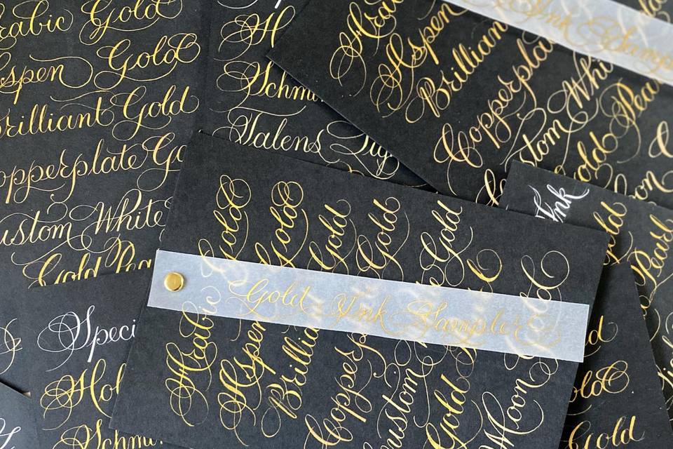 Gold Ink Sampler