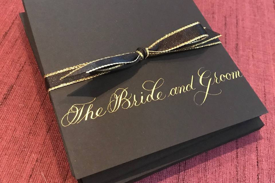 Bride and Groom Place Cards