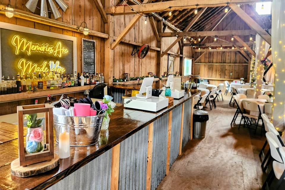 Bar in barn