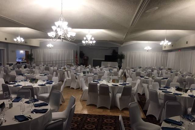 Ballroom banquet setup