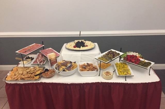 Cold appetizer table