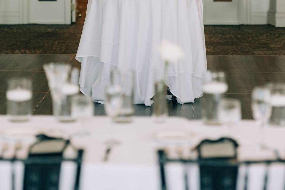 Cake and main ballroom doors