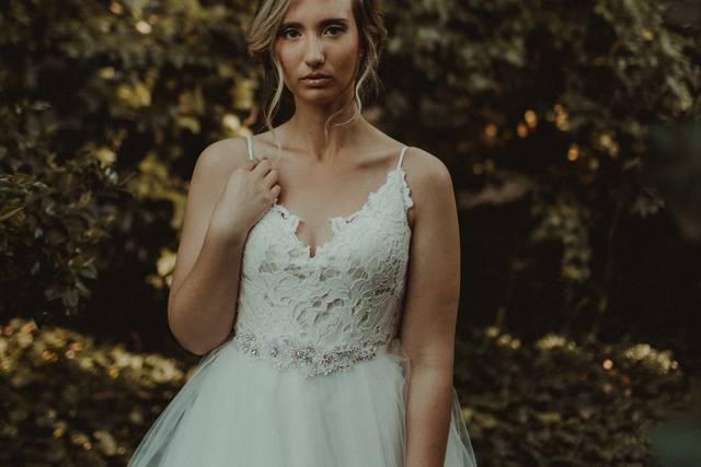Middleton place bridal portrai
