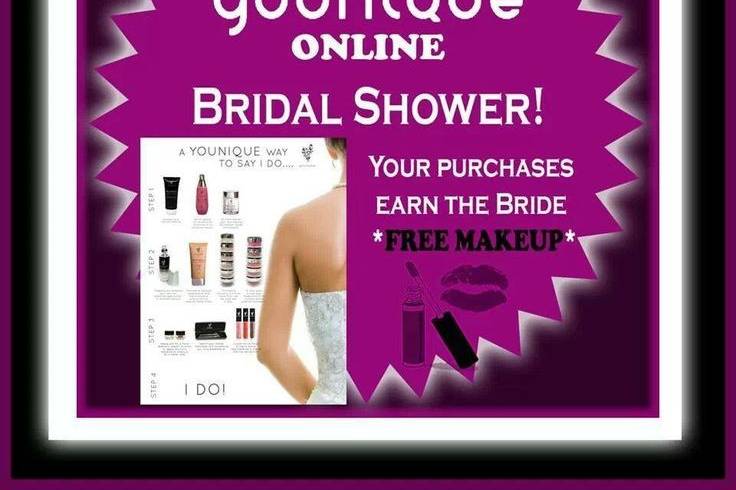 Want to earn free makeup for your wedding?  Host an online Younique party.  You do nothing but add your friends on Facebook!