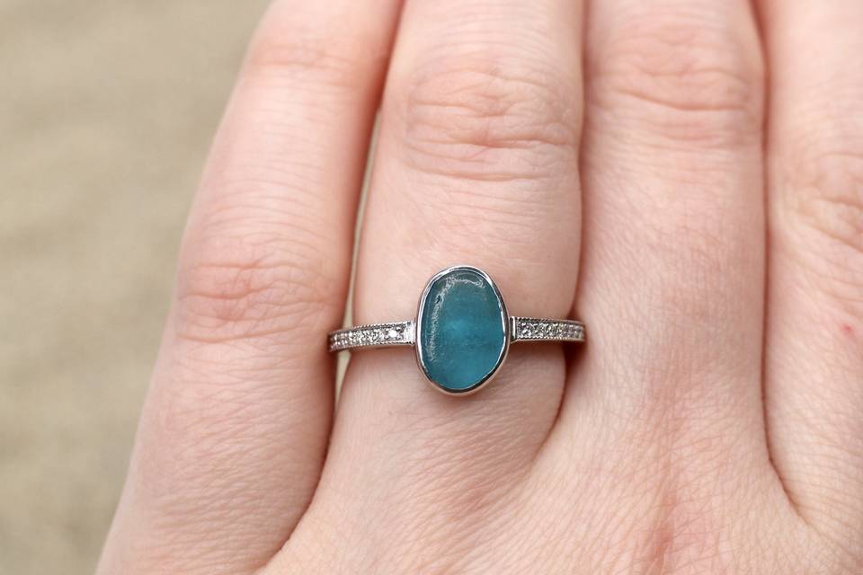 Turquoise Engagement Ring