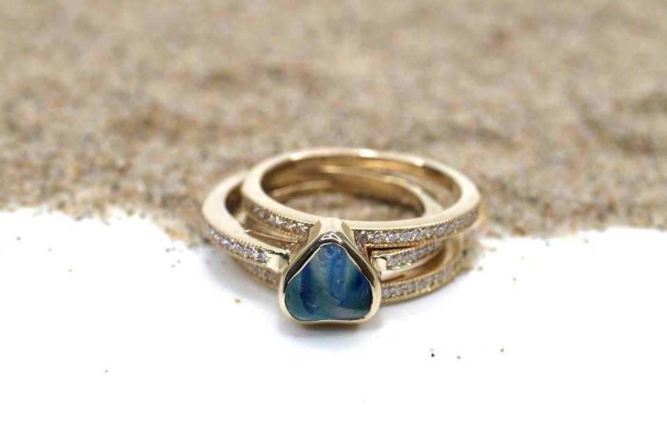 Ultra Rare Sea Glass Ring