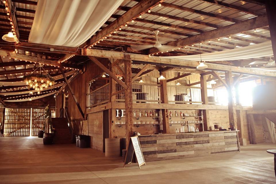 Inside of Barn Bar side