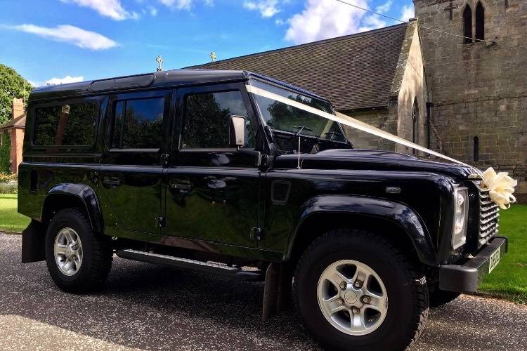 Land Rover wedding car