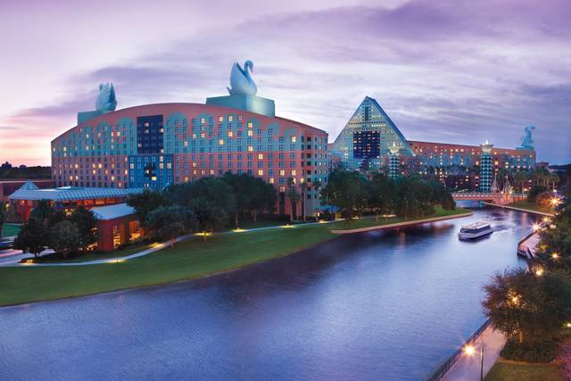 Disney swan store and dolphin wedding