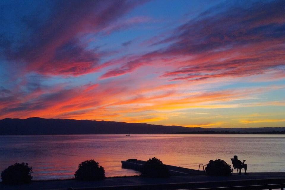 Sunset off the dock