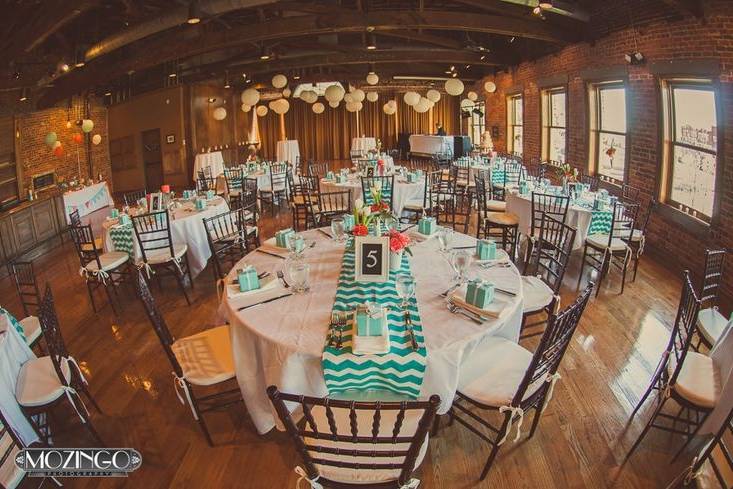 Teal accents