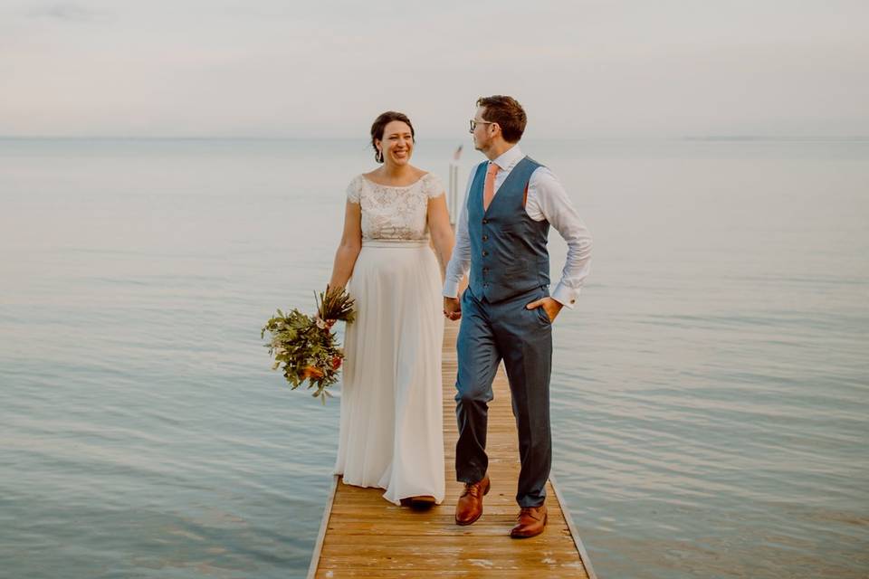 Dock Wedding Walk