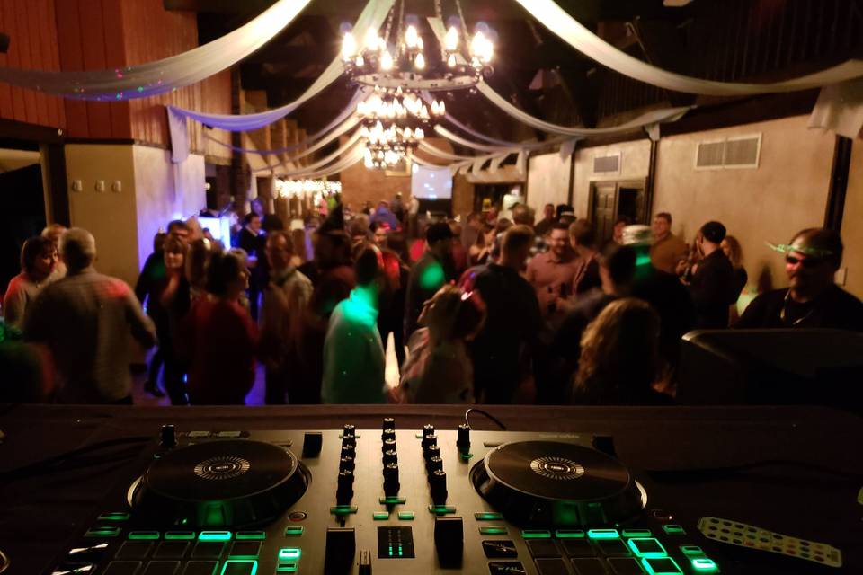 View from the dj booth