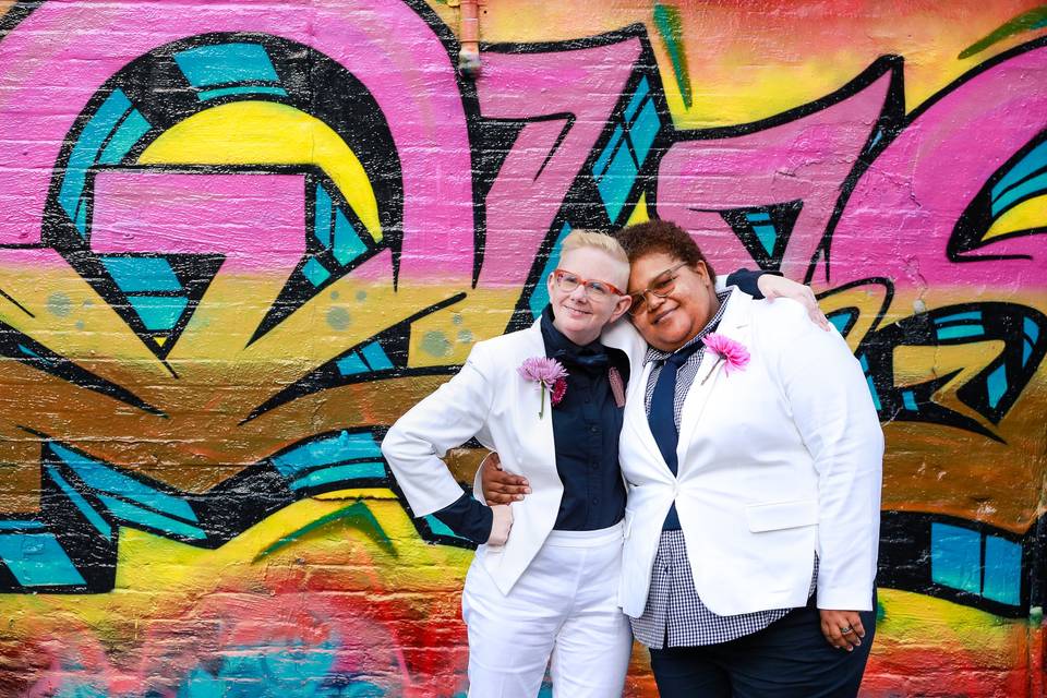 KCMO Urban Lesbian Wedding