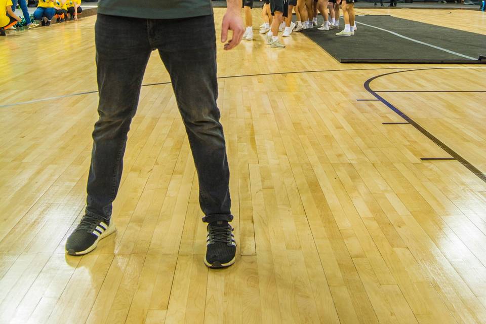 Announcing at Spokane arena