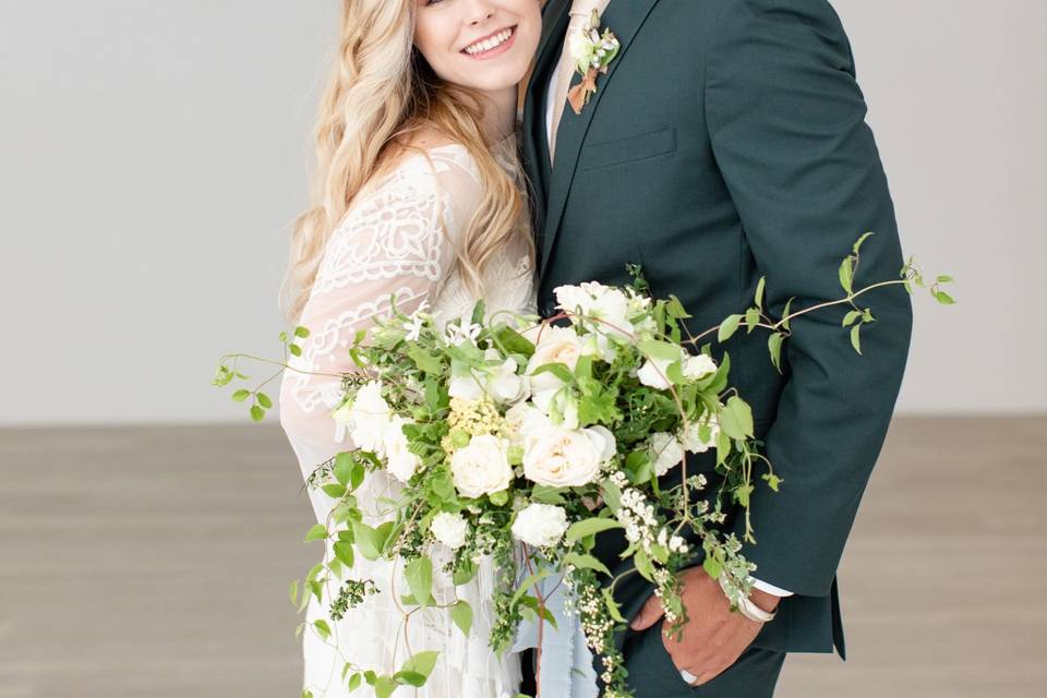 Bride and groom portrait