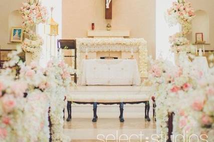 Wedding ceremony setup