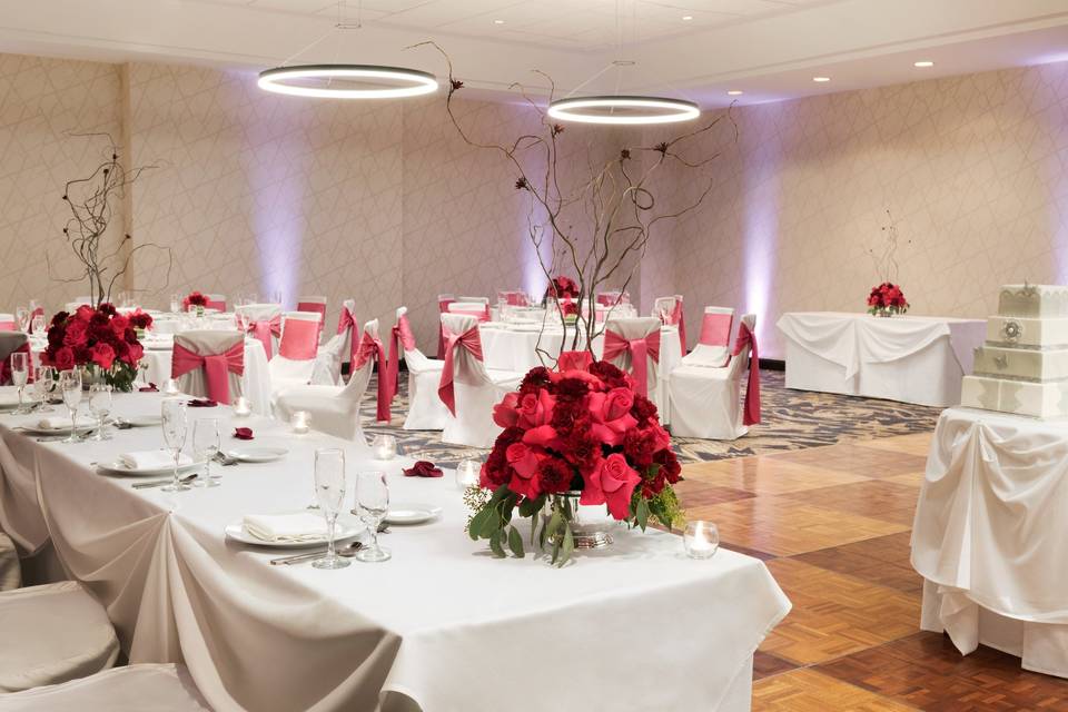 Wedding reception area