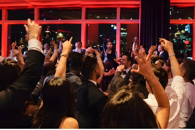 Packed dance floor in Manhattan
