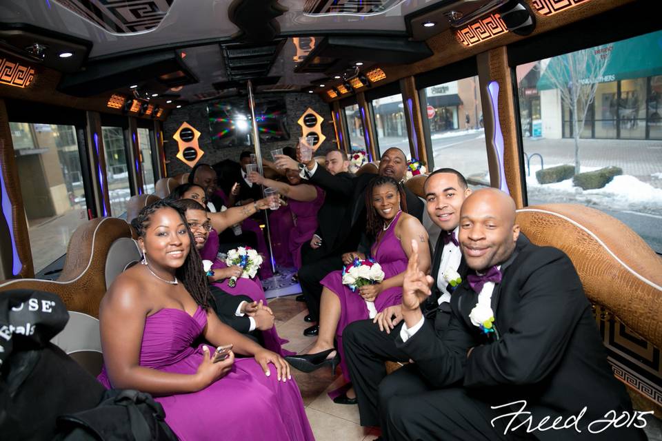 On the party bus