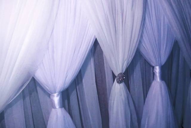 Drapery with subtle glam details
