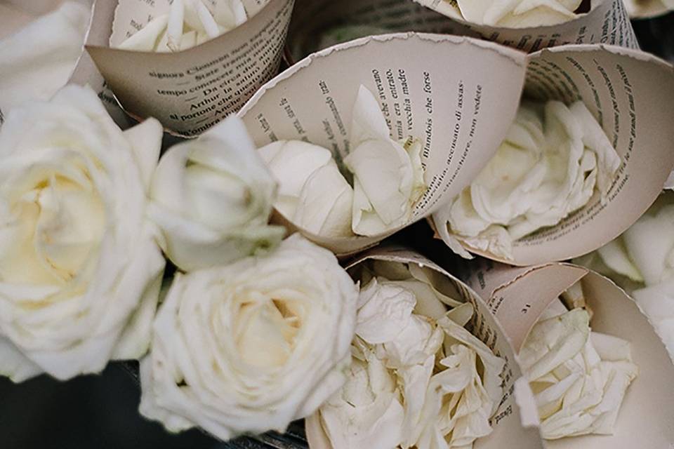 Candles and floral centerpieces