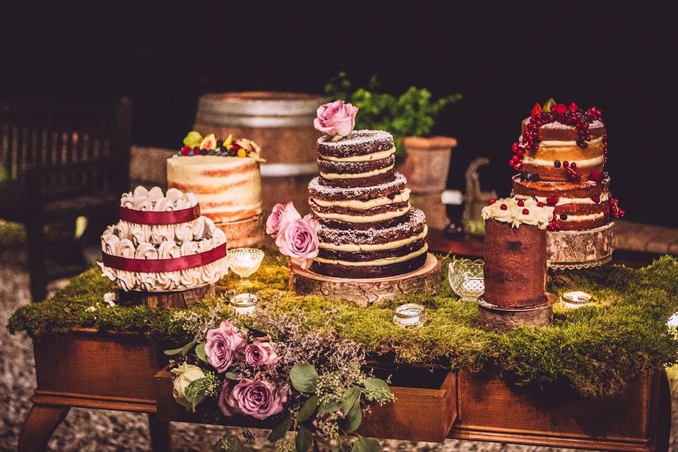 Wedding cakes boho style