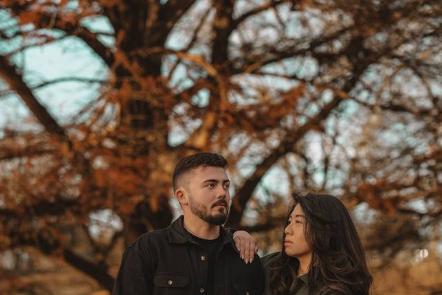 Moody Autumn Couple