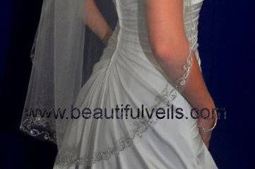 Waist length veil