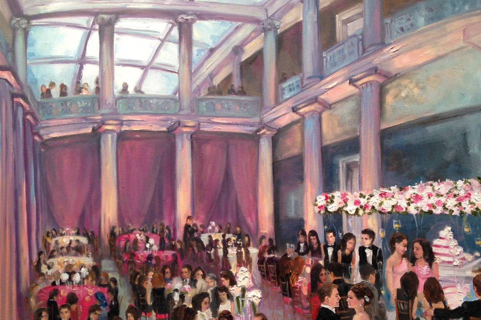 Wedding Reception at The Corcoran Gallery of Art by Jamie Peterson