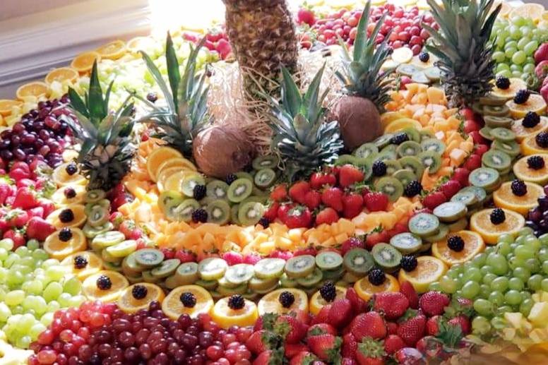 Beautiful fruit arrangement