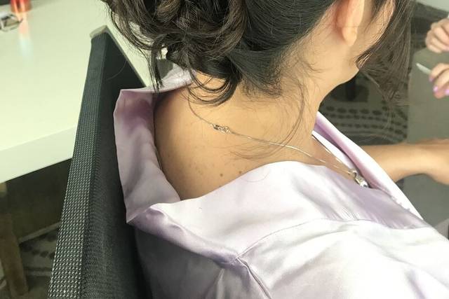Curly updo