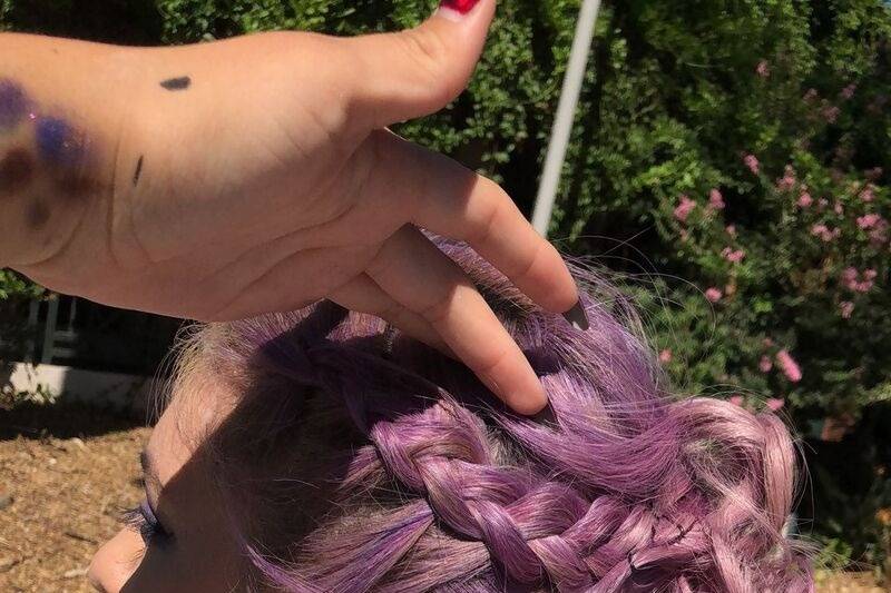 Pink hair