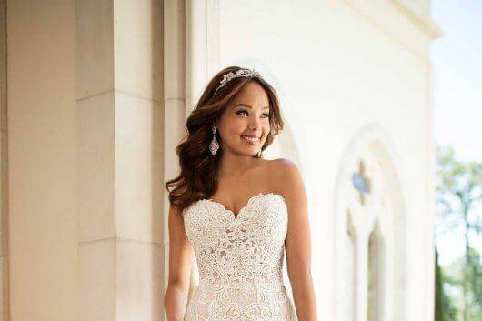 Simple wedding gown