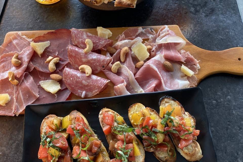 Focaccia and Salumi Board