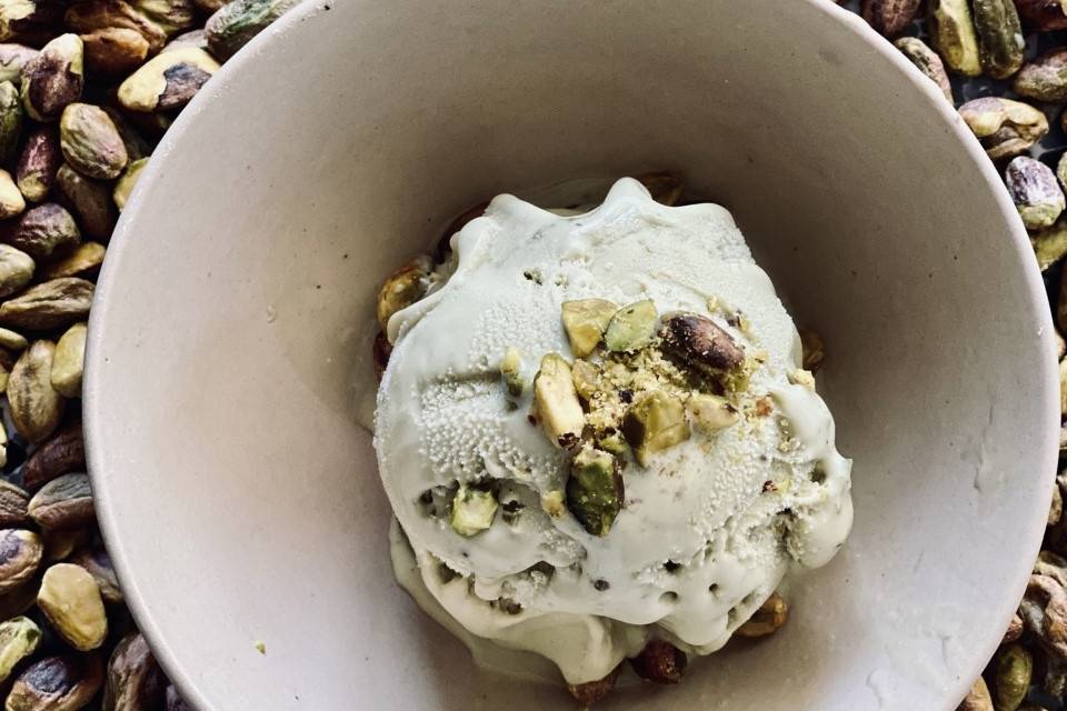 Pistachio ice cream