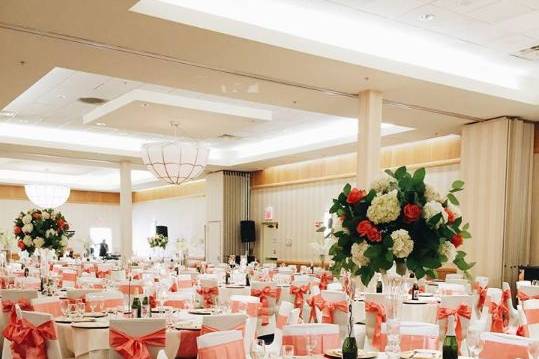 Wedding reception area