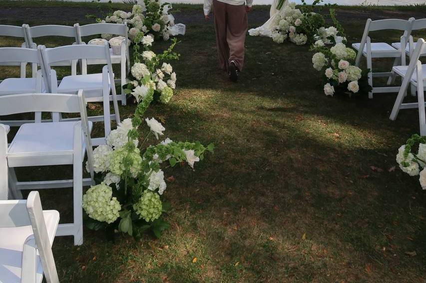 Refined floral backdrop