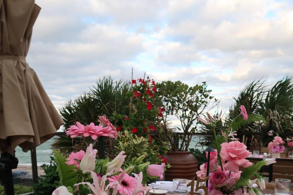 Soft pink blooms