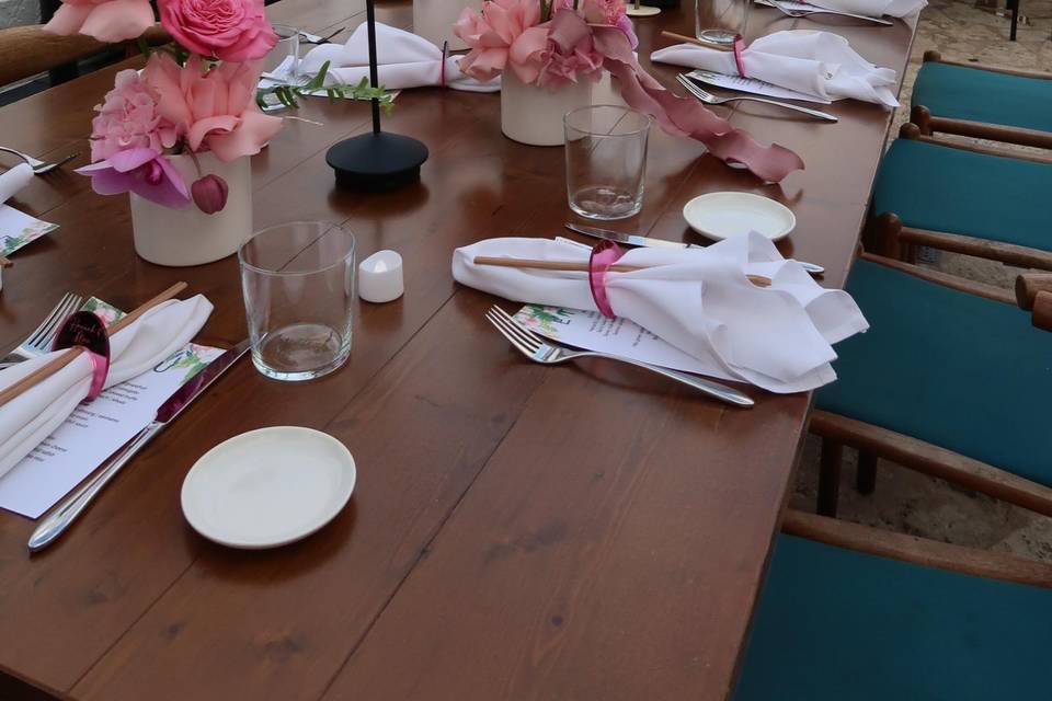 Rehearsal dinner at Etaru