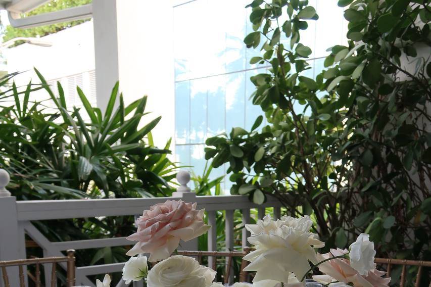 Soft pink & white